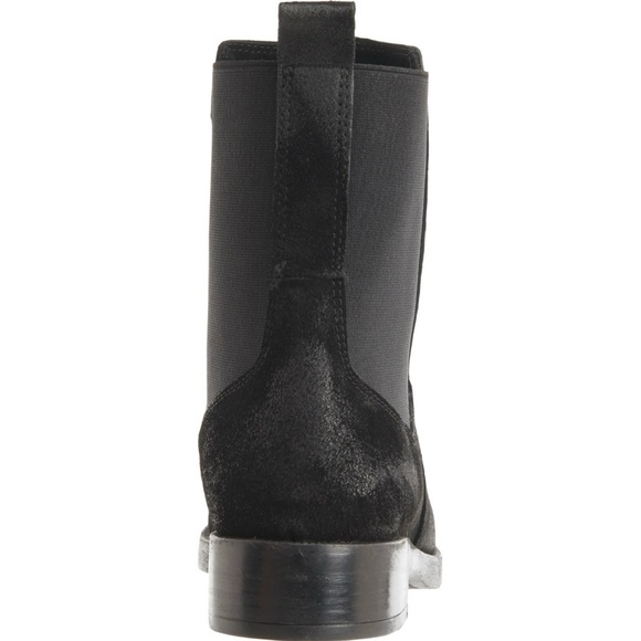 NWT EMANUELE CRASTO Made in Italy Chelsea Boots - Black Suede (For Women) - Picture 3 of 8